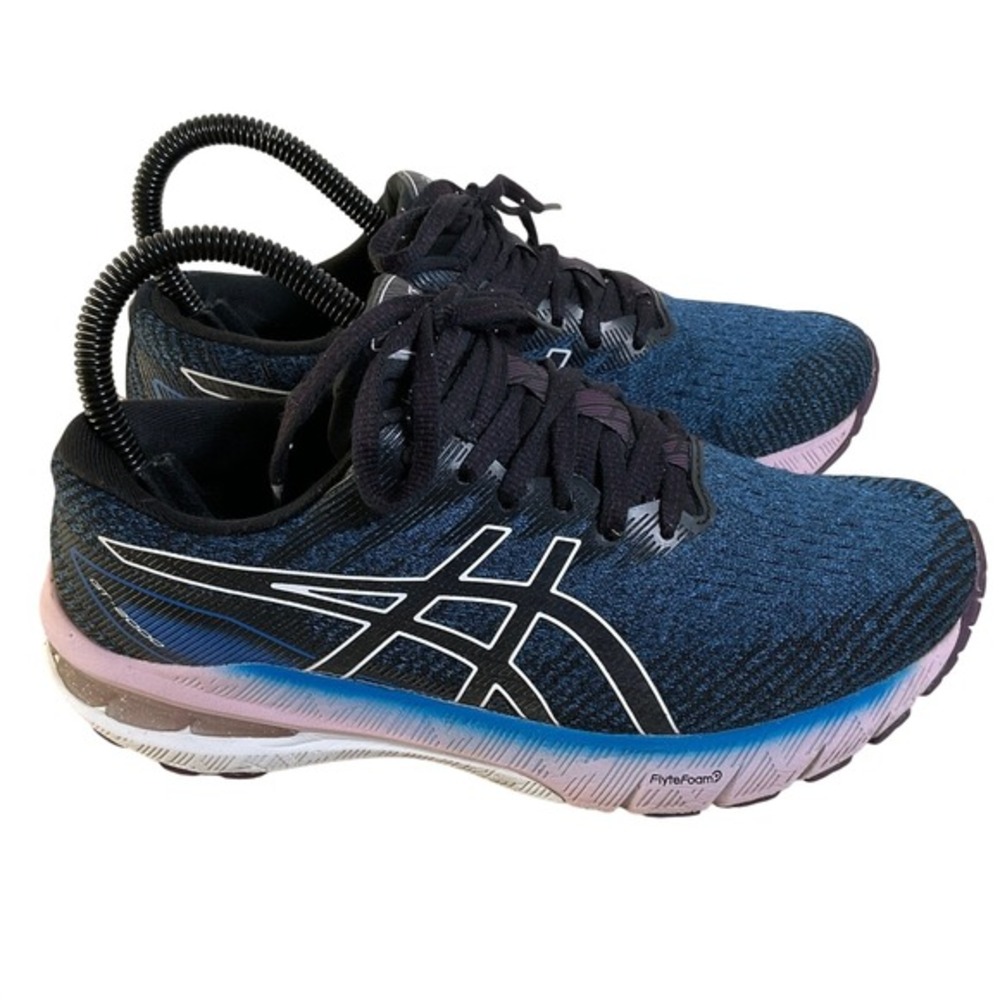 Asics GT-2000 10 Women's Running Shoes Blue Pink Black 1012B045 Size 6 Stability